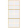 Voir la diapositive 4 : VIDAXL Porte coulissante dore 90x205 cm verre ESG clair et aluminium