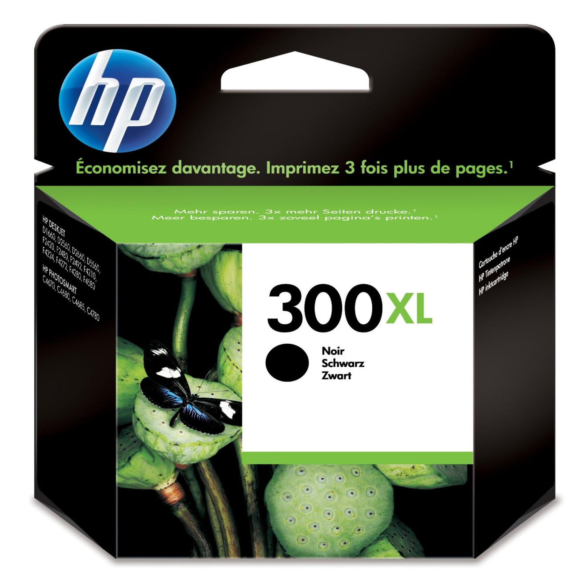 Voir la diapositive 3 : HP HP 300XL cartouche d'encre noir grande capacité authentique