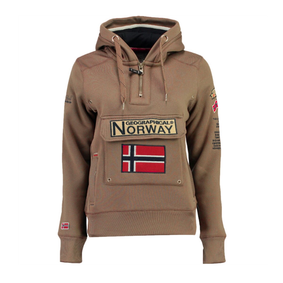 GEOGRAPHICAL NORWAY Sweat Taupe Fille Geographical Norway Gymclass New