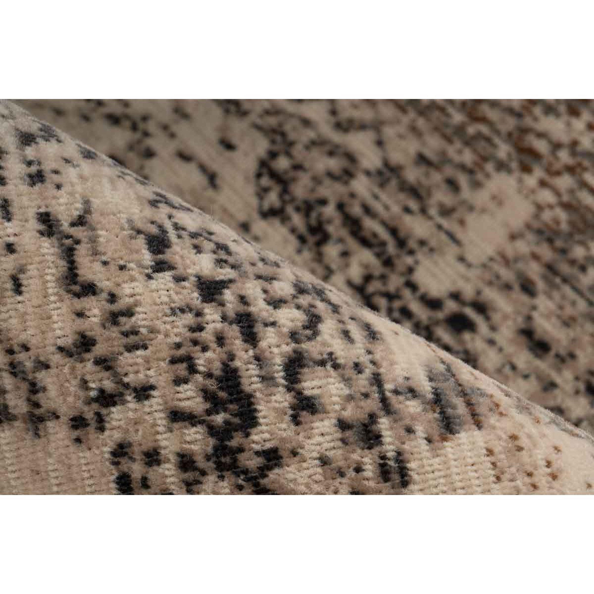 Voir la diapositive 3 : Paris Prix Tapis Tissé Abstrait à Poils Plats  Charu  Beige