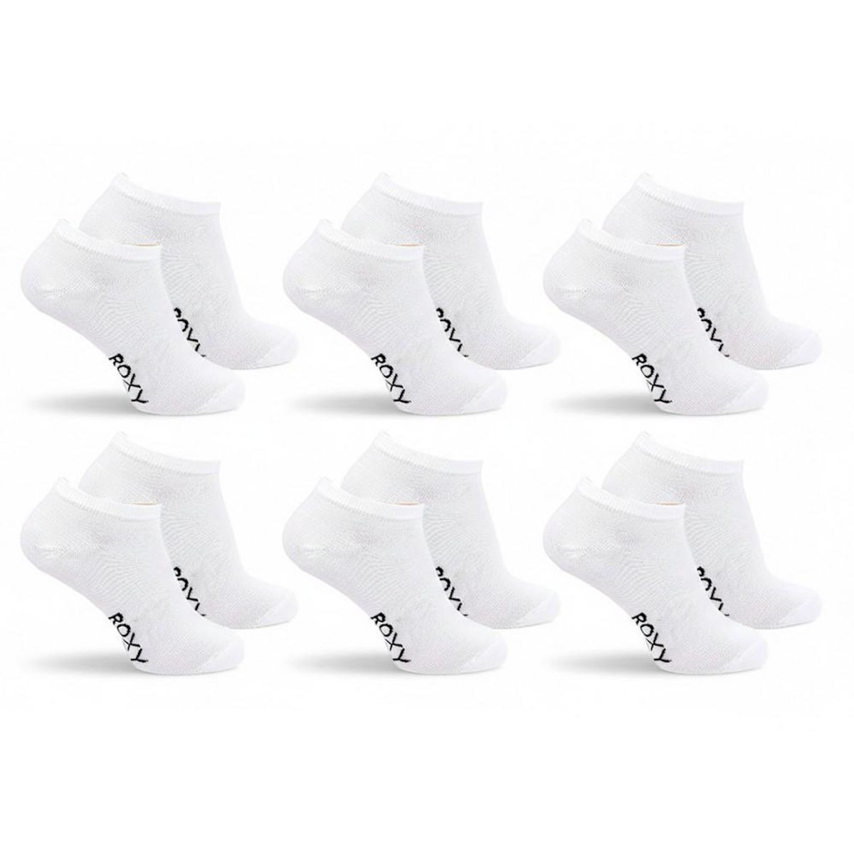 ROXY ROXY Lot Chaussettes Courtes Sneaker– Pack de 6 Paires