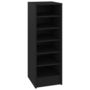 Voir la diapositive 2 : VIDAXL Armoire a chaussures Noir 31,5x35x90 cm Bois d'ingenierie