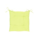 HESPERIDE Galette de chaise d'extérieur Korai. Coloris disponibles : Marron, Jaune, Noir, Rouge, Vert