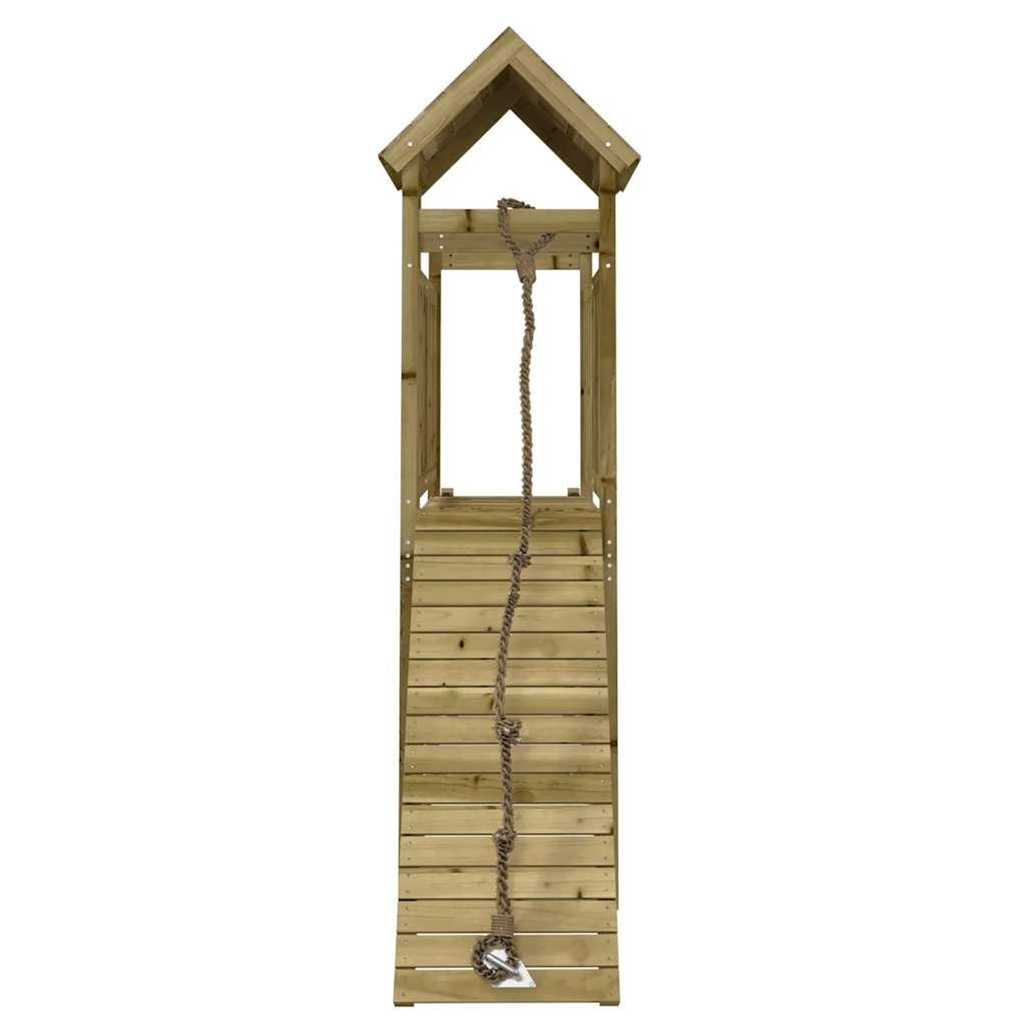 Voir la diapositive 4 : VIDAXL Maisonnette de jeu avec mur d'escalade bois de pin impregne