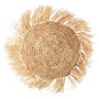 Voir la diapositive 1 : Paris Prix Coussin Déco  Rond Raphia  45cm Naturel