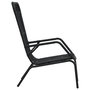 Voir la diapositive 3 : VIDAXL Chaise de jardin Resine tressee Noir