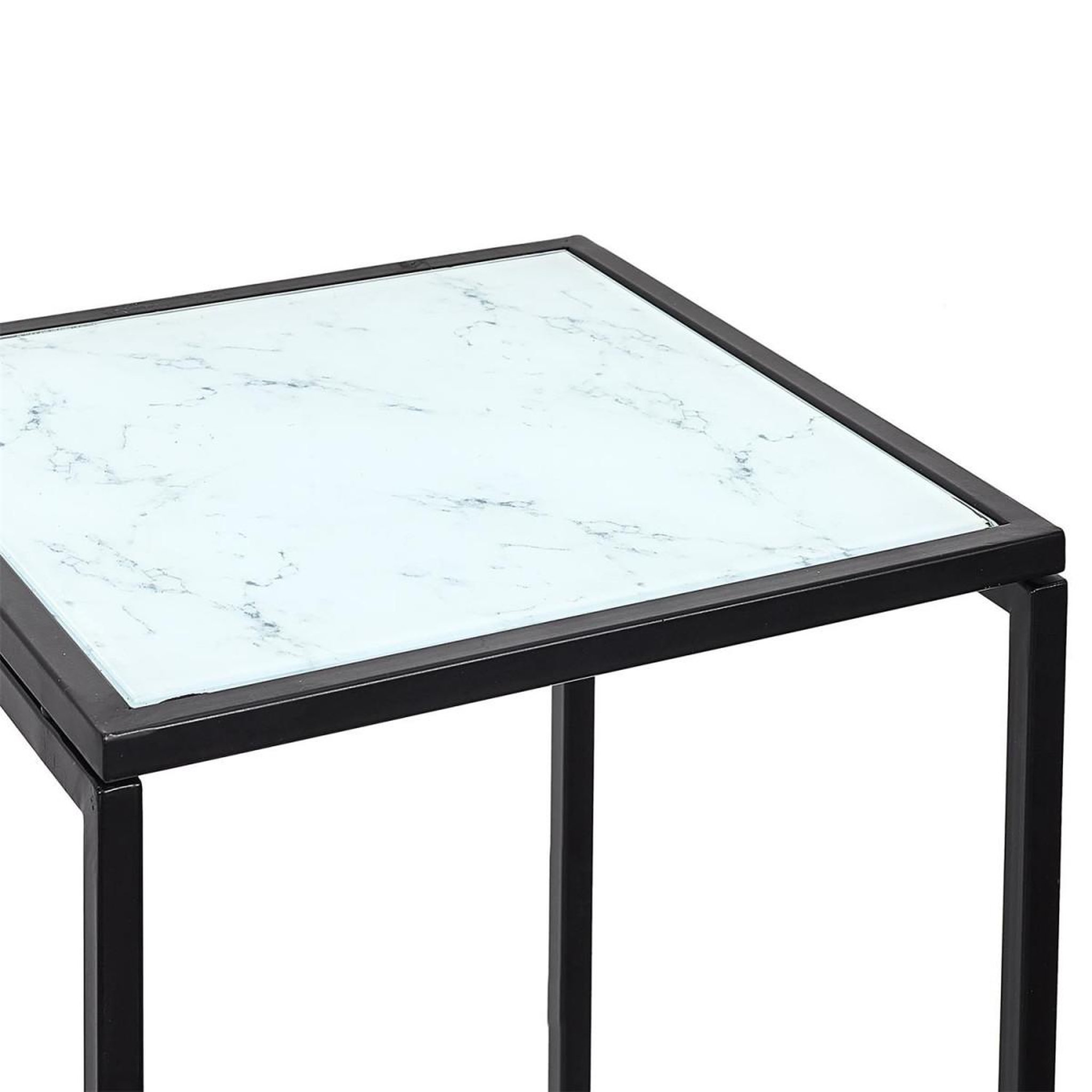 Voir la diapositive 3 : The Home Deco Factory Sellette design en métal  felicity  70cm noir