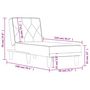 Voir la diapositive 6 : VIDAXL Chaise longue vert fonce velours