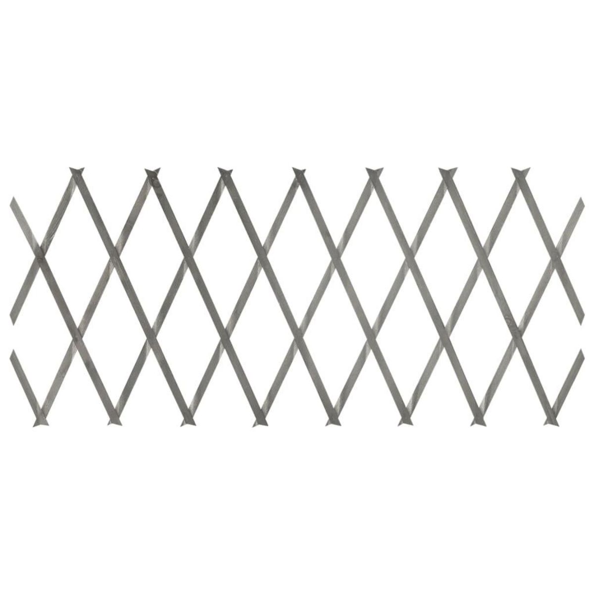 VIDAXL Cloture a treillis 5 pcs Gris Bois de sapin massif 180x30 cm