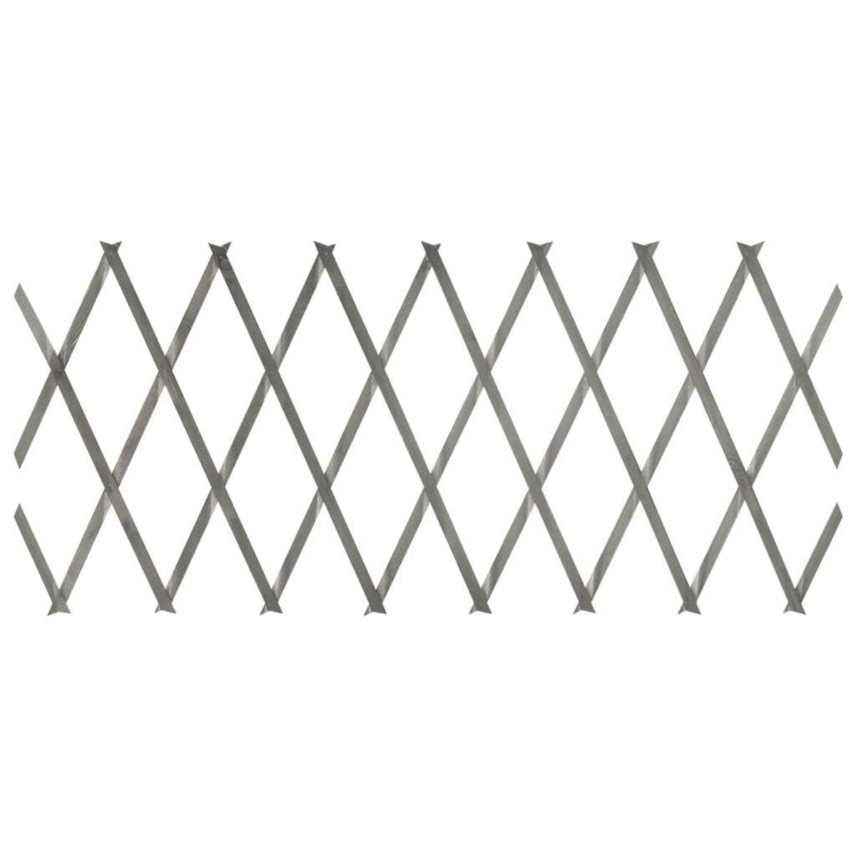 VIDAXL Cloture a treillis 5 pcs Gris Bois de sapin massif 180x30 cm