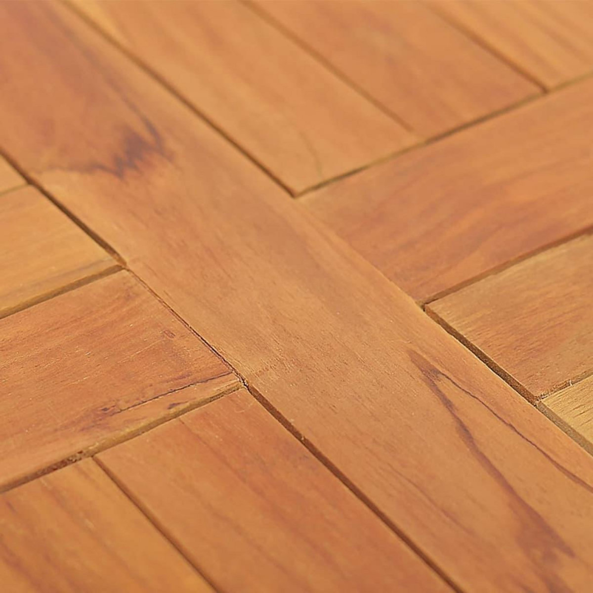 VIDAXL Dessus de table Bois de teck solide Rond 2,5 cm 40 cm