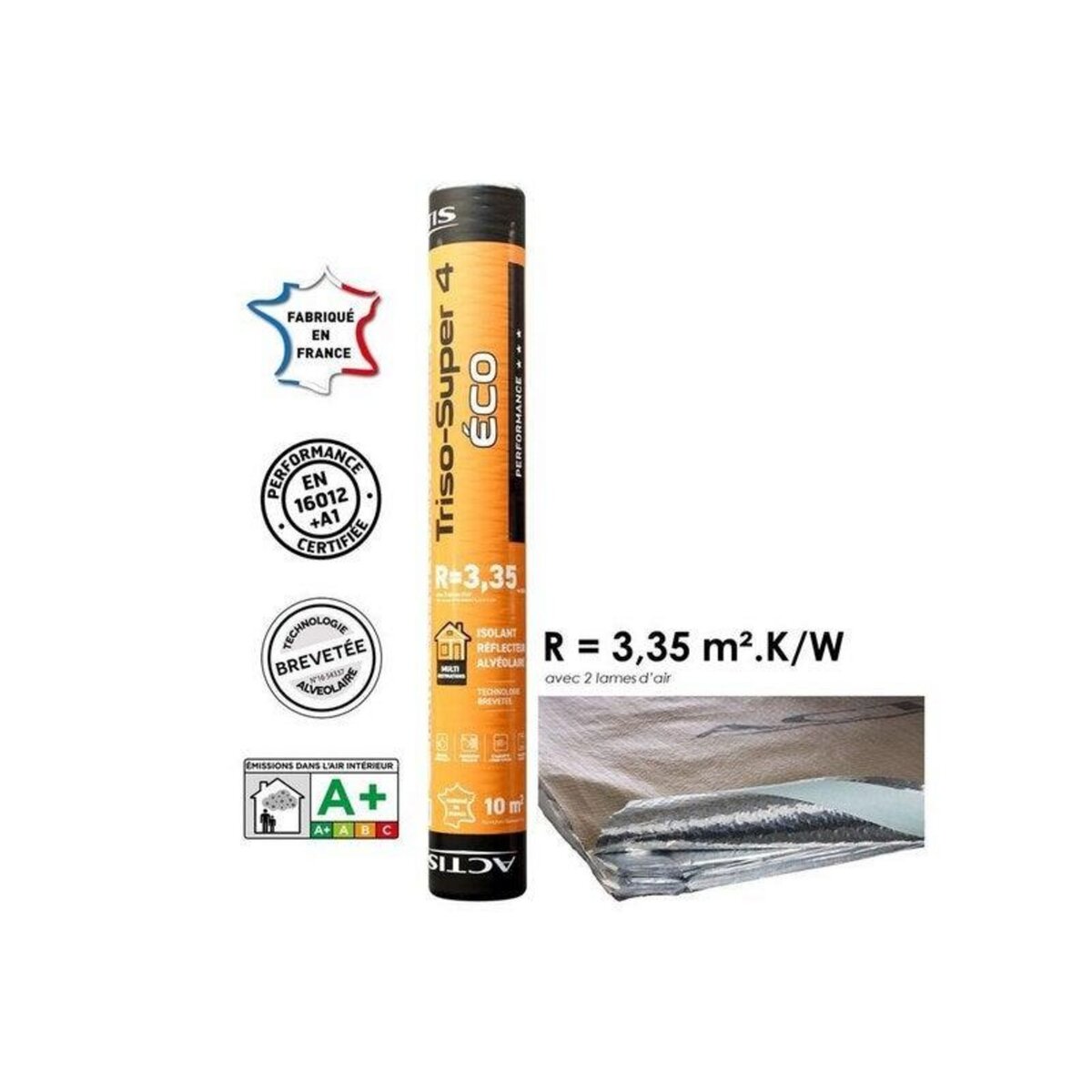 CENTRALE BRICO Isolant mince thermo-réflecteur TRISO SUPER 4 ACTIS R=3.35