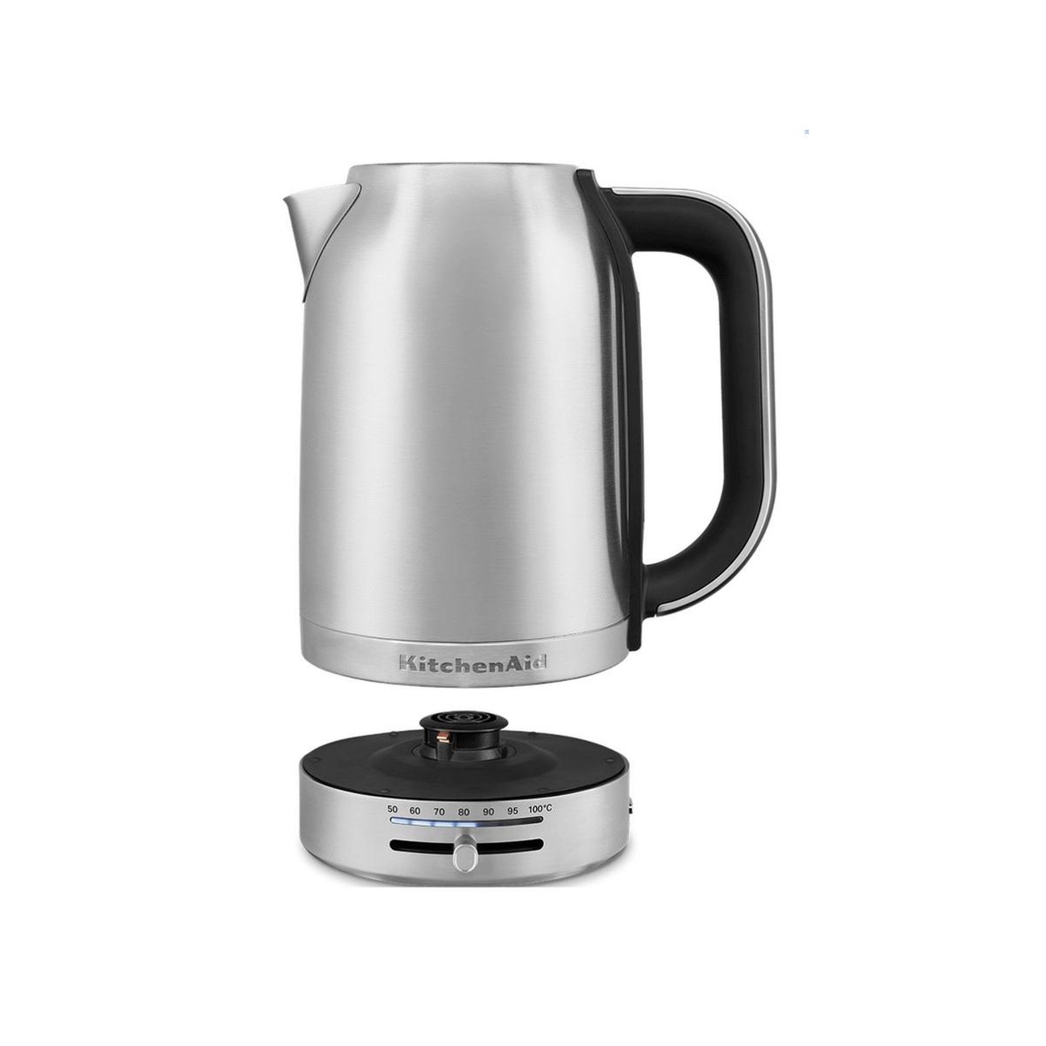 Voir la diapositive 2 : KitchenAid Bouilloire sans fil 1.7l 2400w température réglable - 5kek1701esx/1