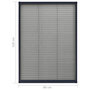 Voir la diapositive 6 : VIDAXL Moustiquaire plissee pour fenetre Aluminium Anthracite 80x120cm