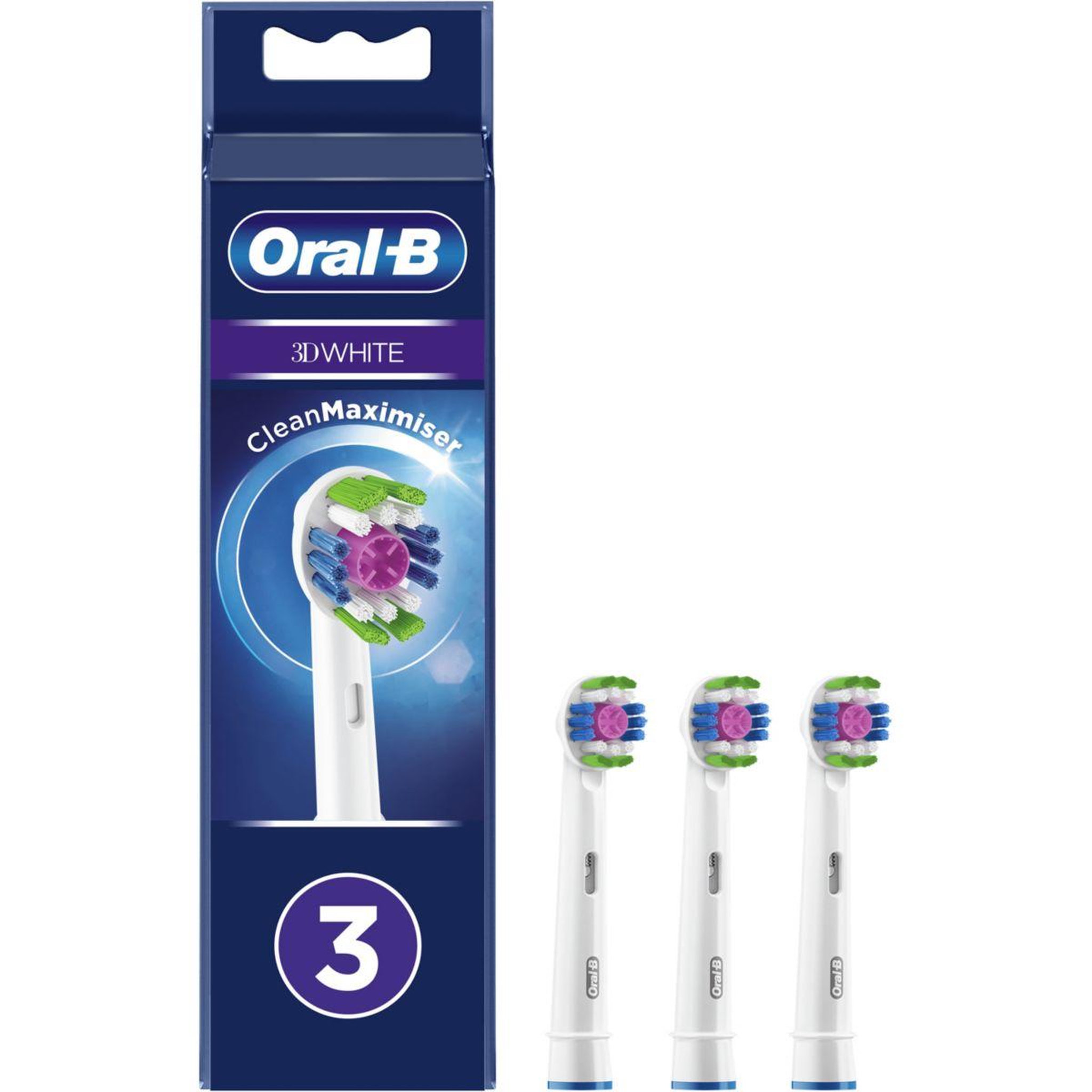 Voir la diapositive 1 : ORAL B Brossette dentaire 3D White x3 Clean Max