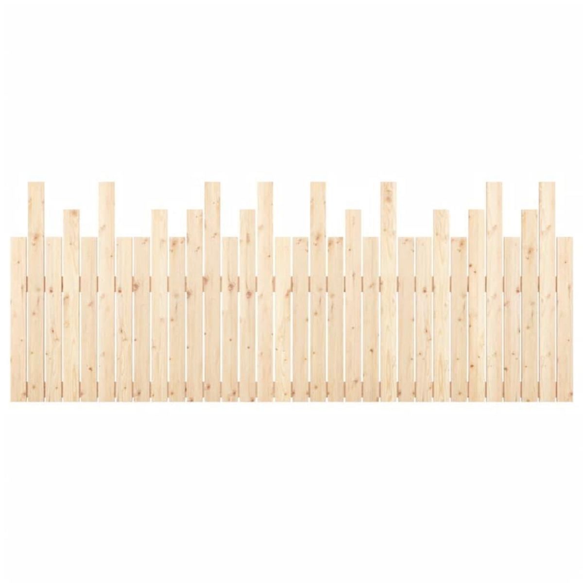 VIDAXL Tete de lit murale 204x3x80 cm Bois massif de pin