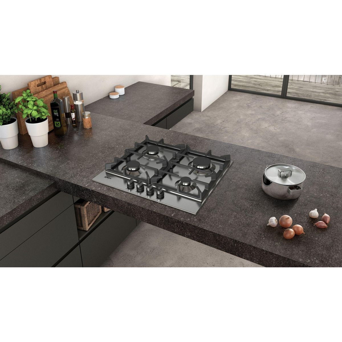 Neff Table inox gaz 60cm 4 feux - t26ds49n0