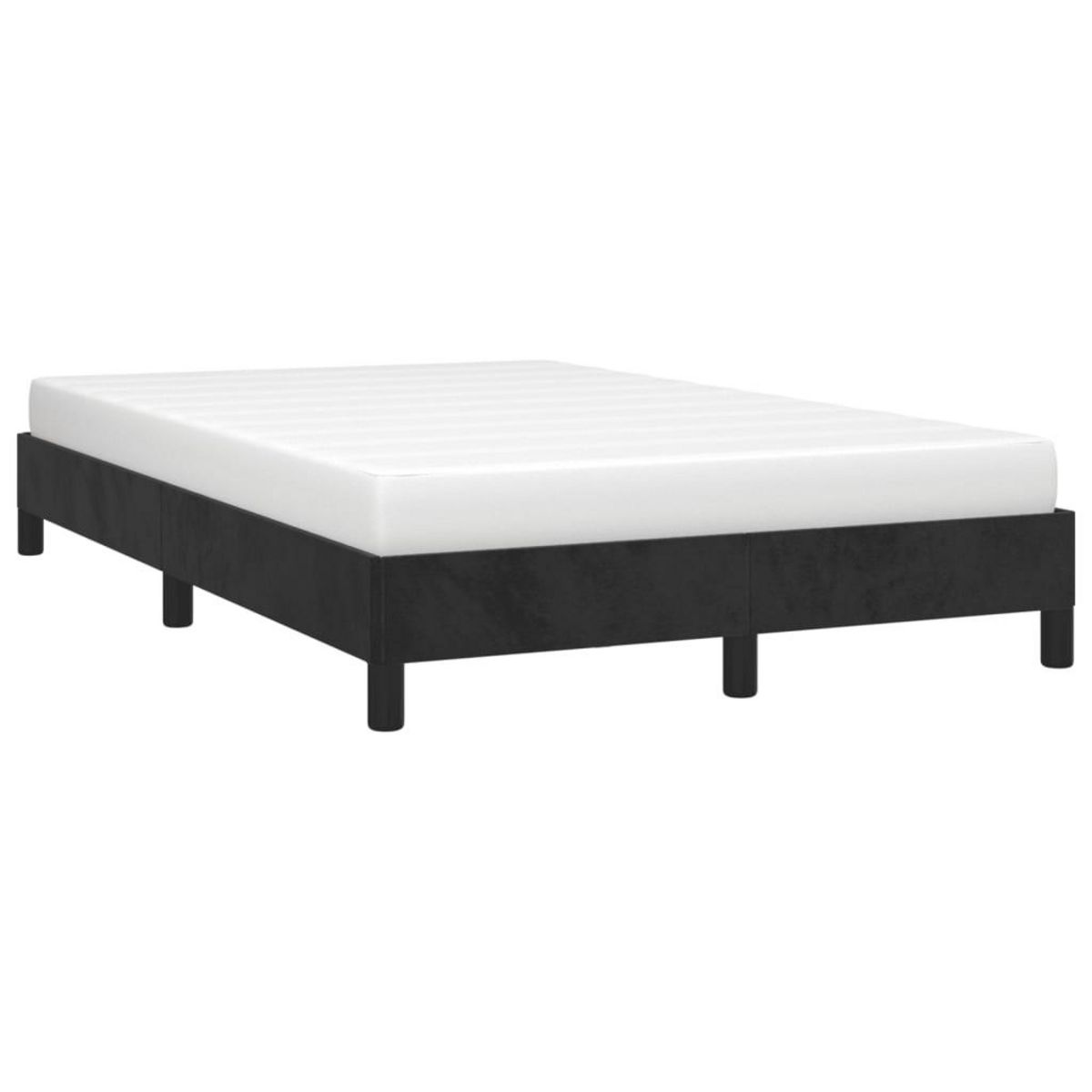 VIDAXL Cadre de lit sans matelas noir 120x190 cm velours