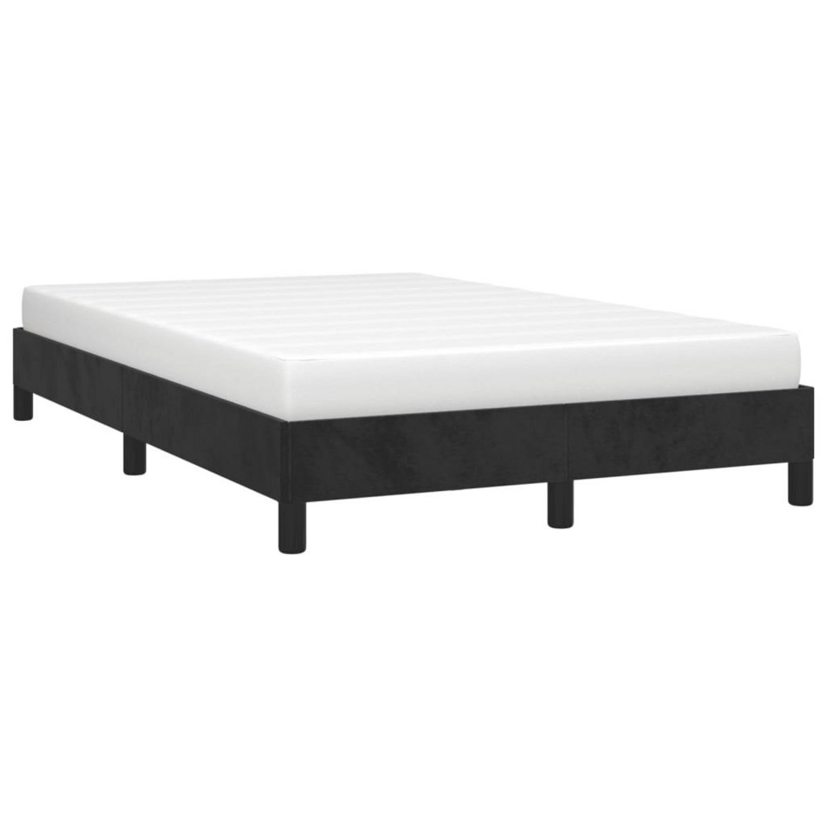 VIDAXL Cadre de lit sans matelas noir 120x190 cm velours