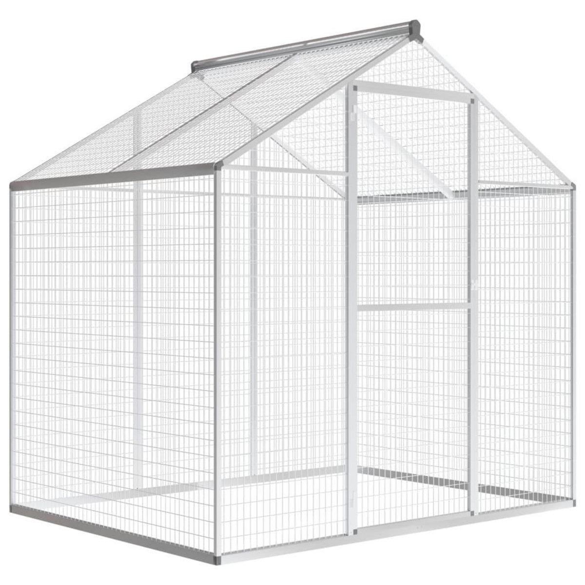 VIDAXL Voliere d'exterieur Aluminium 178 x 122 x 194 cm