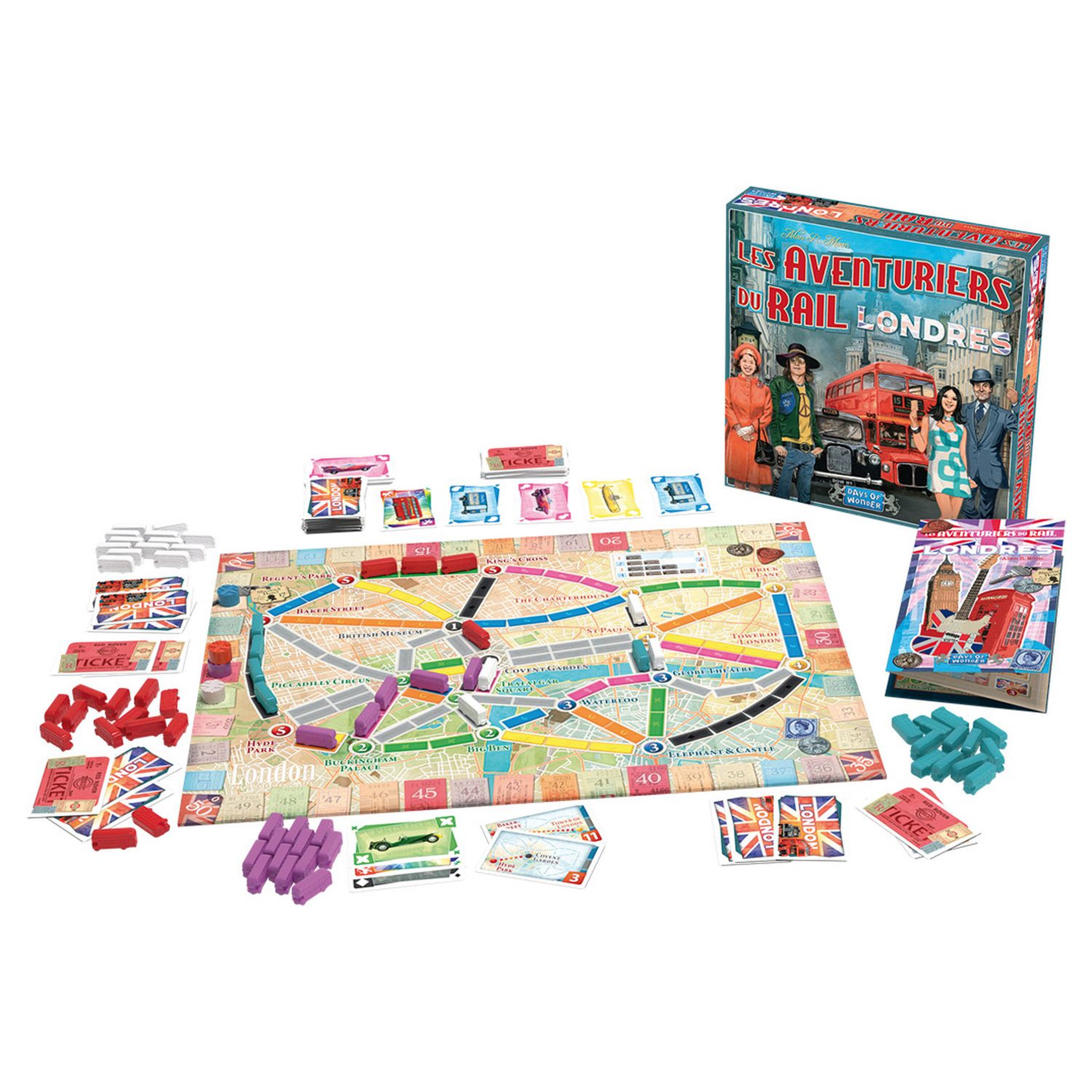 Voir la diapositive 2 : ASMODEE Jeu Les Aventuriers du rail : Londres