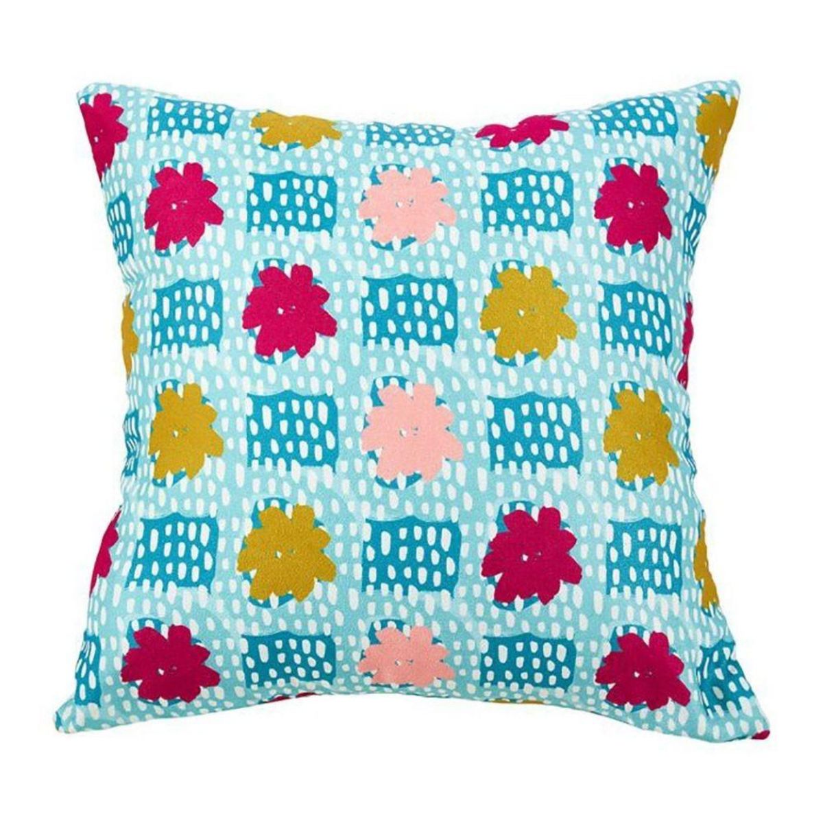 OSTARIA Housse de coussin 40x40 cm Fleurie