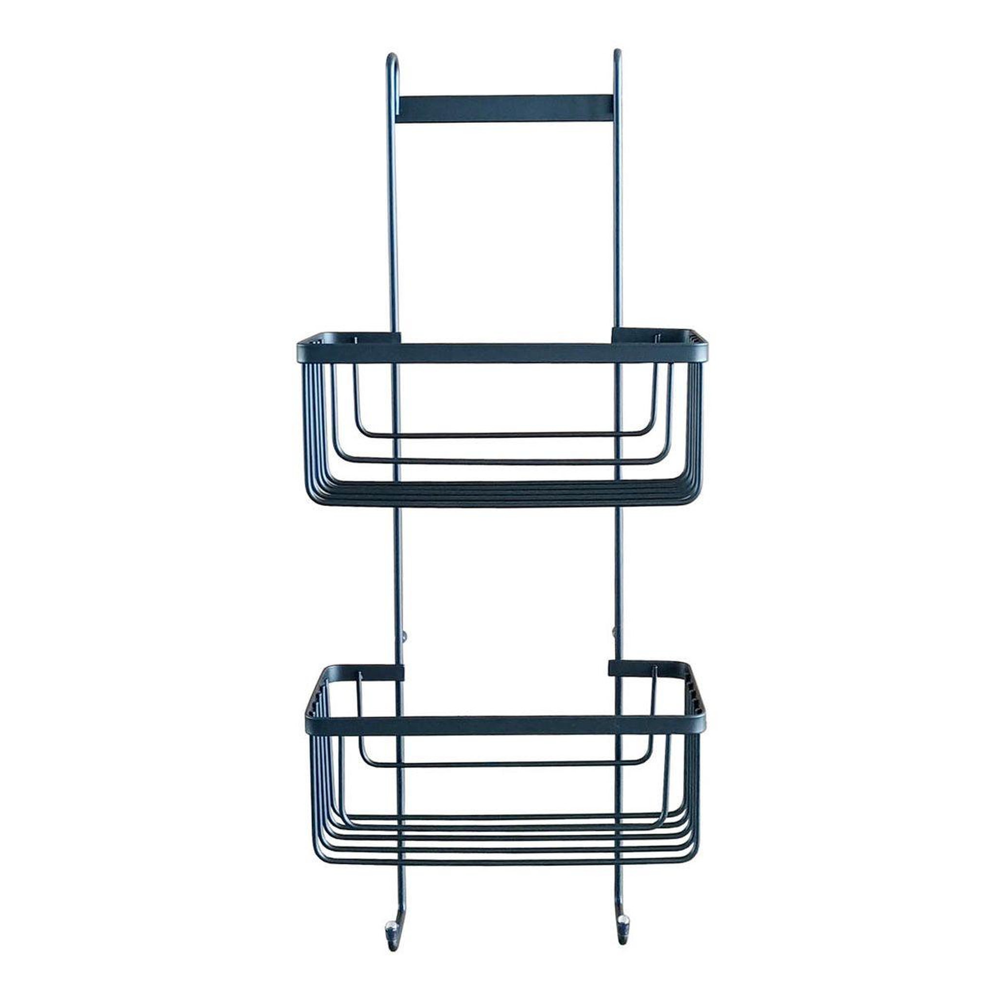 Douceur d'Intérieur Serviteur de douche 2 niveaux  filaire premium  60cm noir