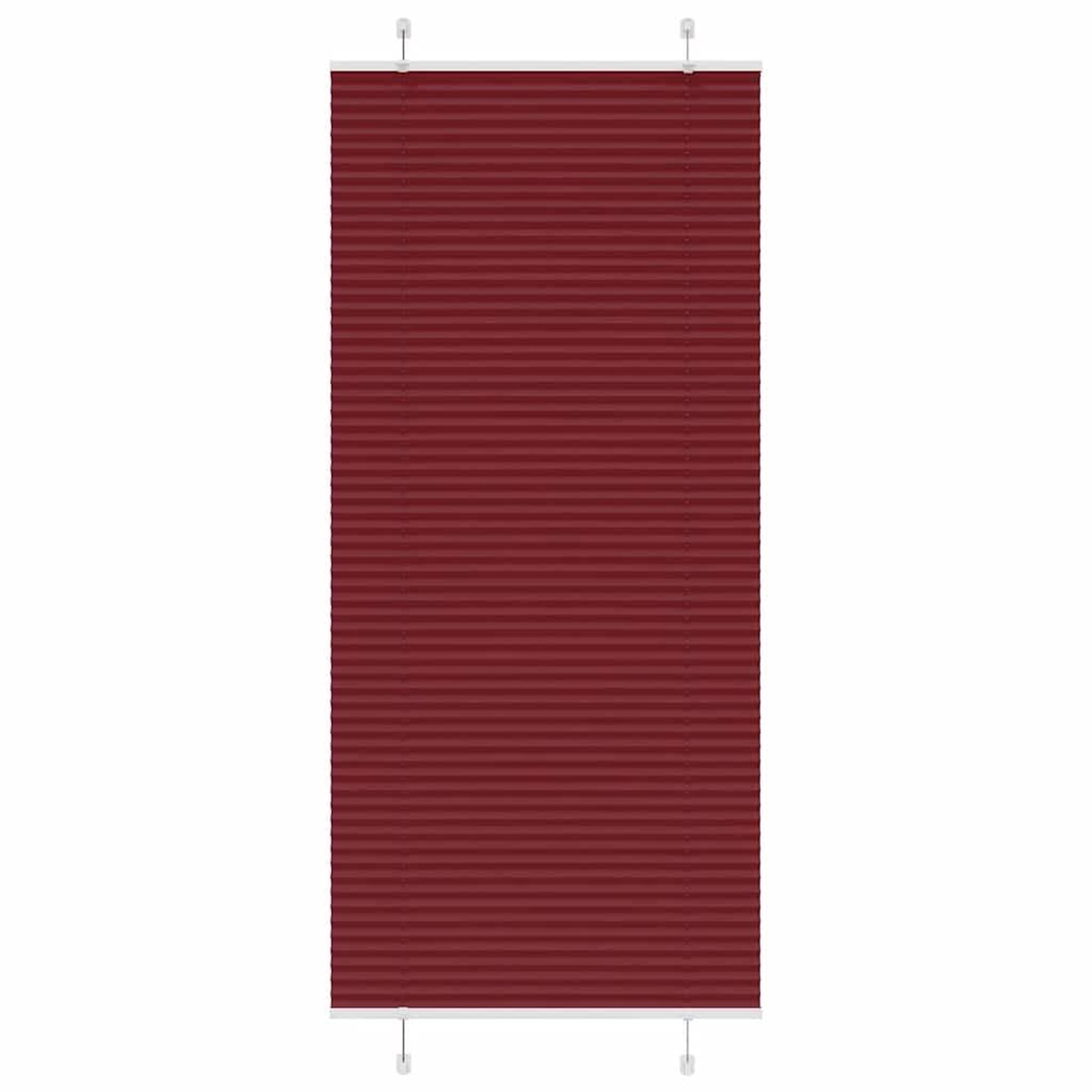 VIDAXL Store plisse rouge bordeaux 85x200 cm largeur du tissu 84,4 cm