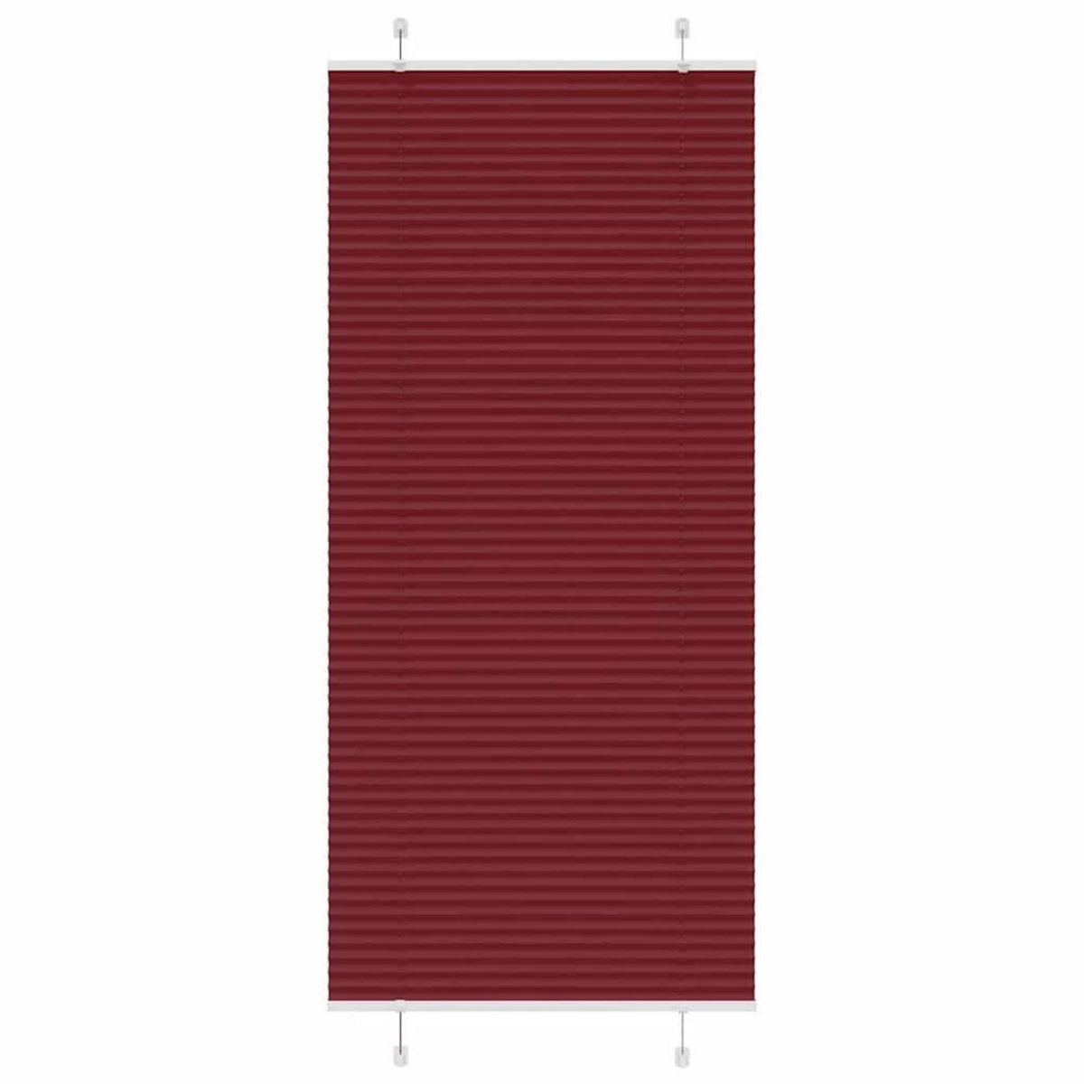 VIDAXL Store plisse rouge bordeaux 85x200 cm largeur du tissu 84,4 cm