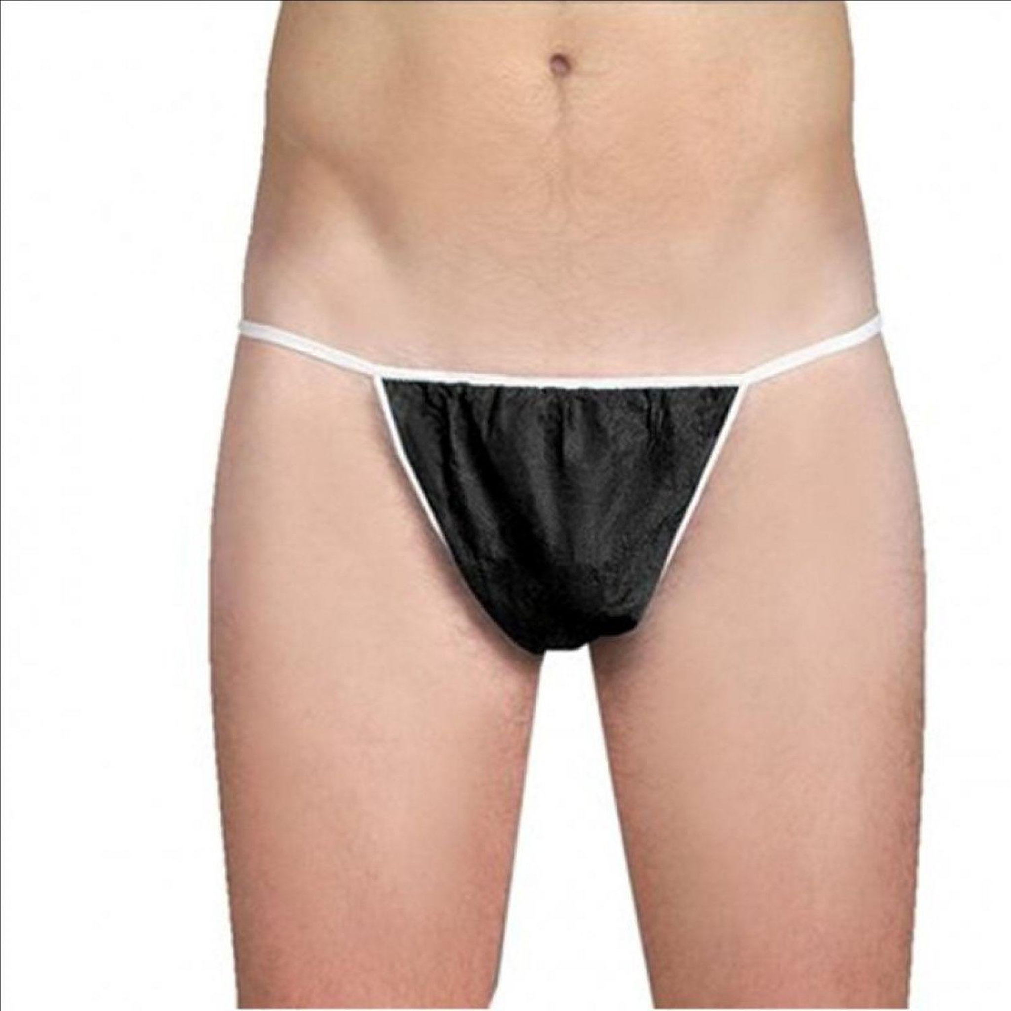 Voir la diapositive 4 : VIVEZEN Lot de 100 slips homme jetables