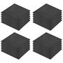 Voir la diapositive 2 : VIDAXL Carreaux de protection antichoc 24pcs Caoutchouc 50x50x3cm Noir
