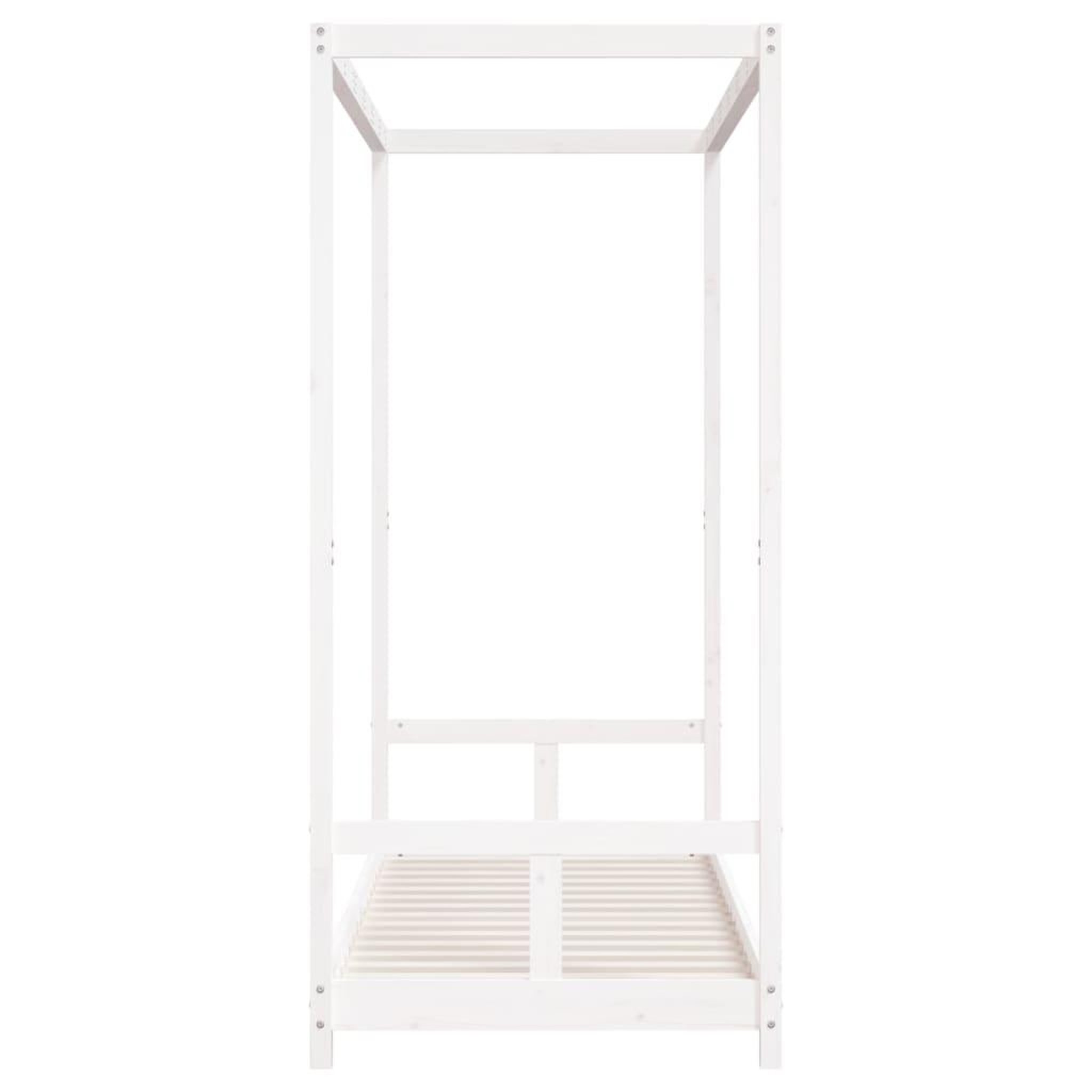 Voir la diapositive 5 : VIDAXL Cadre de lit pour enfants blanc 80x200 cm bois de pin massif