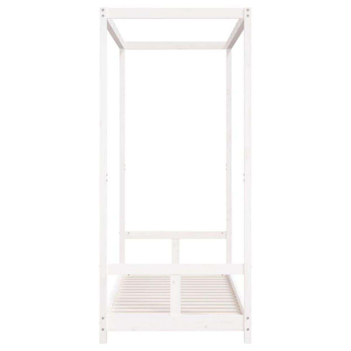 VIDAXL Cadre de lit pour enfants blanc 80x200 cm bois de pin massif