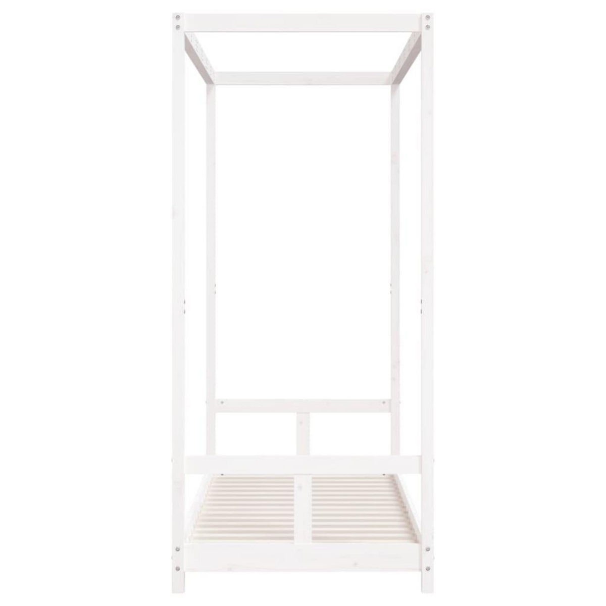 VIDAXL Cadre de lit pour enfants blanc 80x200 cm bois de pin massif