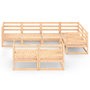 Voir la diapositive 2 : VIDAXL Salon de jardin 7 pcs bois de pin massif