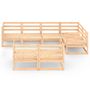Voir la diapositive 2 : VIDAXL Salon de jardin 7 pcs bois de pin massif