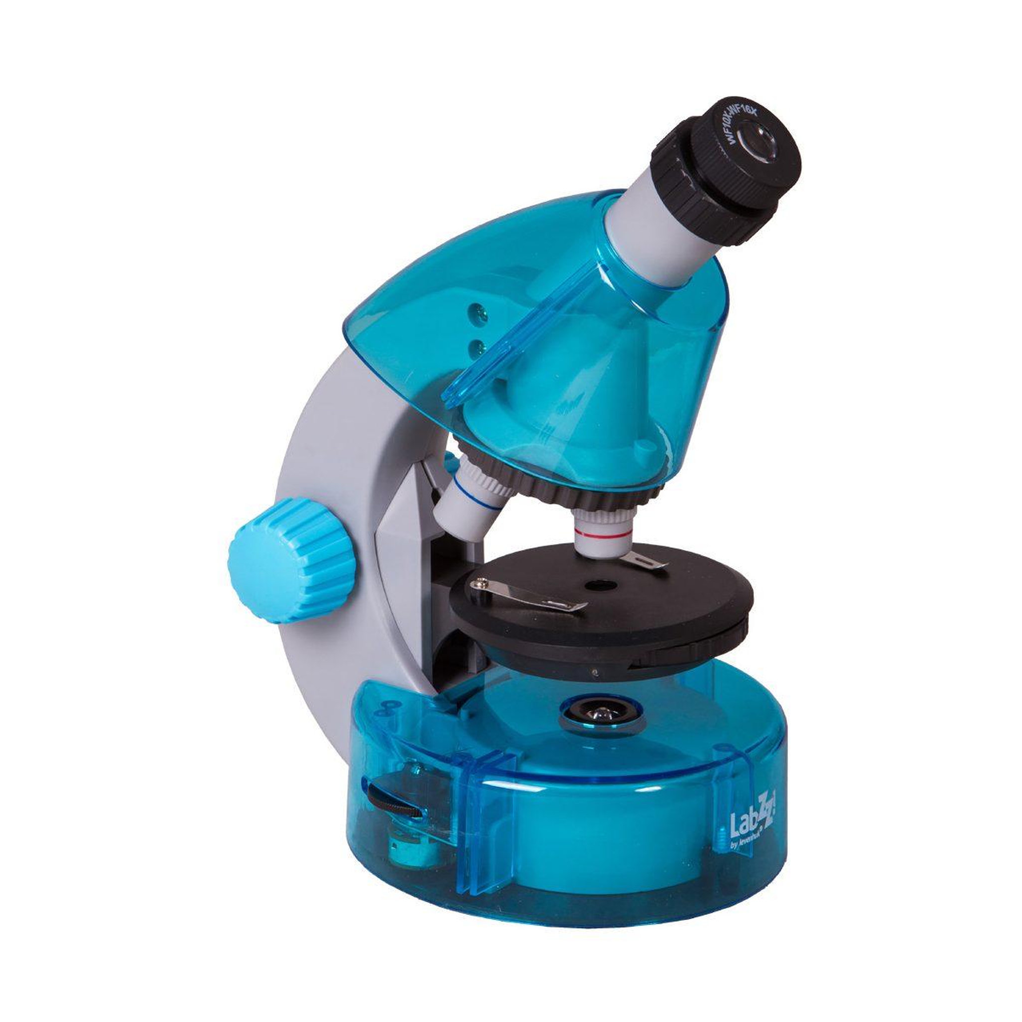 Voir la diapositive 3 : LABZZ Microscope levenhuk  m101 bleu azur