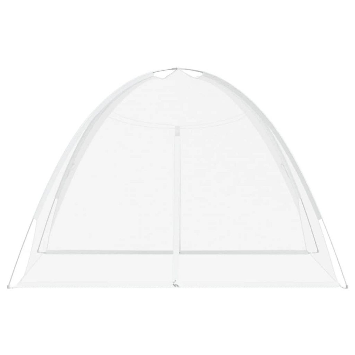 VIDAXL Moustiquaire mongole avec portes 220 maille blanc 200x180x135cm