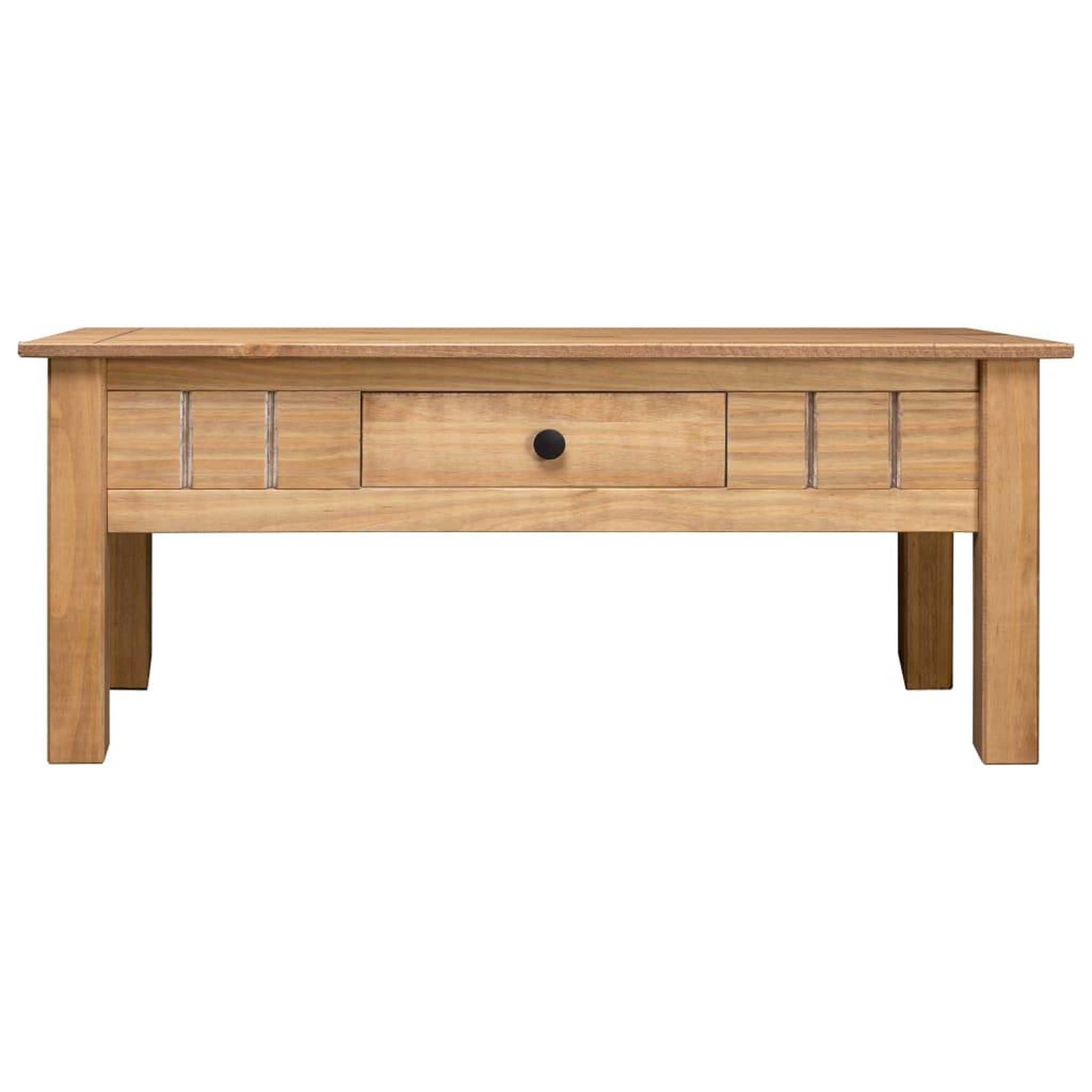 Voir la diapositive 2 : VIDAXL Table basse 100x60x45 cm Pin massif Assortiment Panama