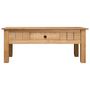 Voir la diapositive 2 : VIDAXL Table basse 100x60x45 cm Pin massif Assortiment Panama