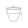 Voir la diapositive 6 : ELHO Pot de fleurs rond Vibia Campana - Ø 40 x H.33 cm - Anthracite - Elho