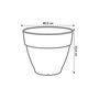 Voir la diapositive 6 : ELHO Pot de fleurs rond Vibia Campana - Ø 40 x H.33 cm - Anthracite - Elho