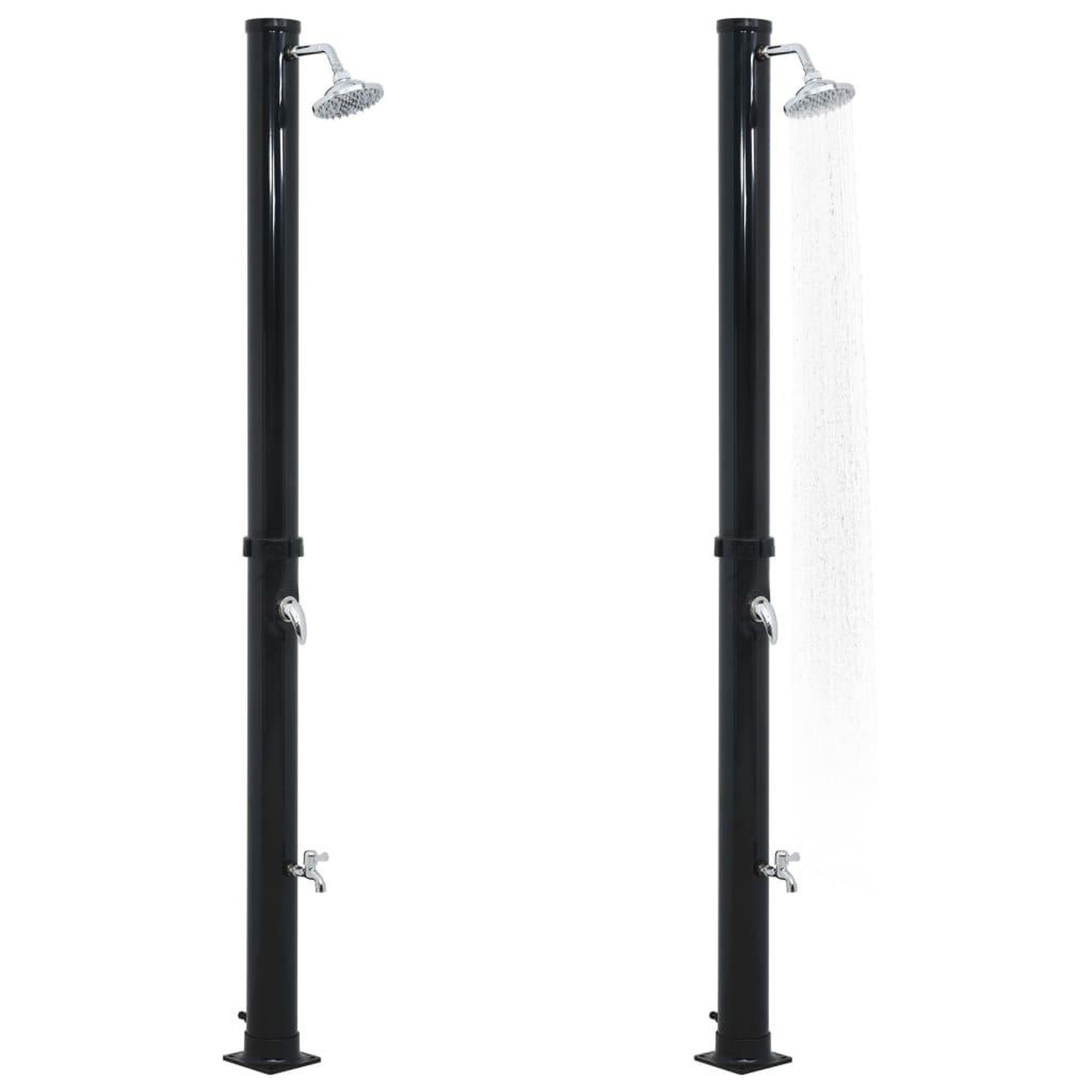 Voir la diapositive 3 : VIDAXL Douche solaire Noir 220 cm 20 L