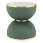 Voir la diapositive 1 : Paris Prix Table d'Appoint Design  Jokai  51cm Vert & Or