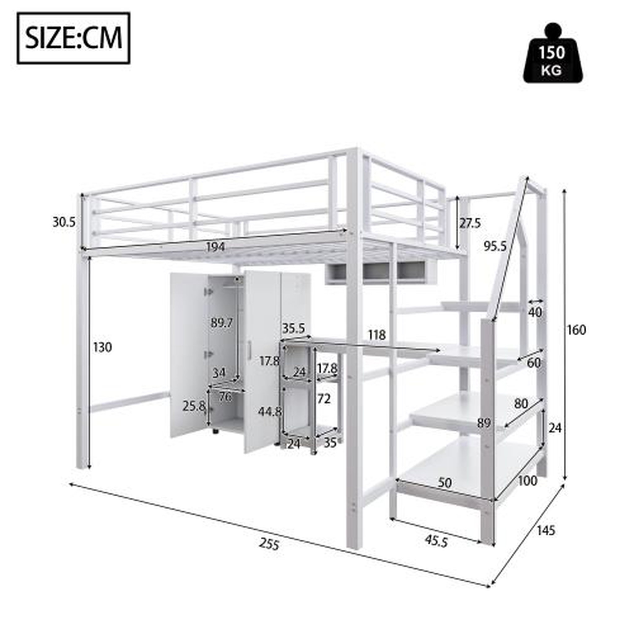 Voir la diapositive 3 : MERAX Lit mezzanine