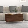 Voir la diapositive 3 : VIDAXL Table basse Chene marron 90x44,5x45 cm Bois d'ingenierie