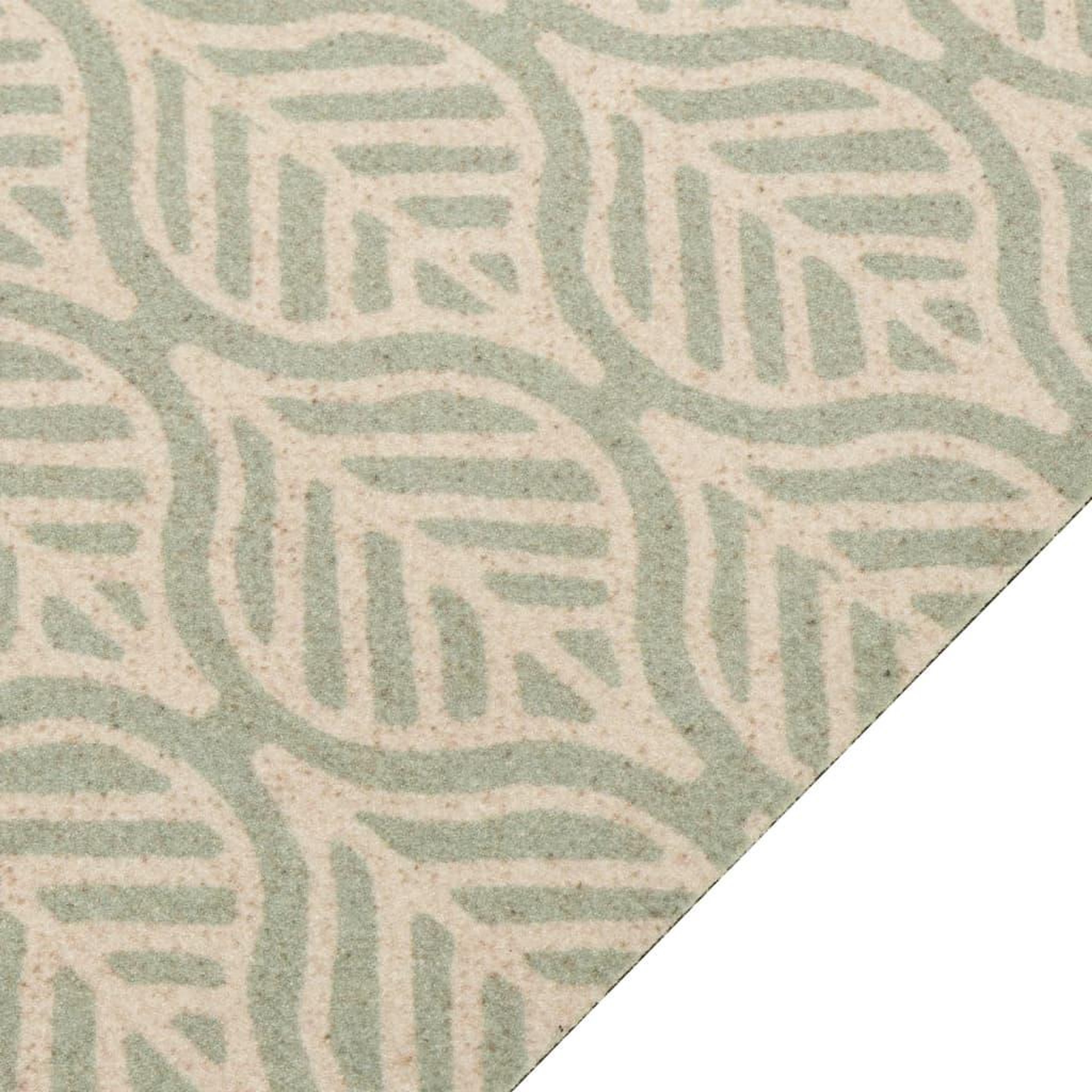 Voir la diapositive 3 : VIDAXL Tapis de cuisine lavable impression feuilles 60x300 cm velours