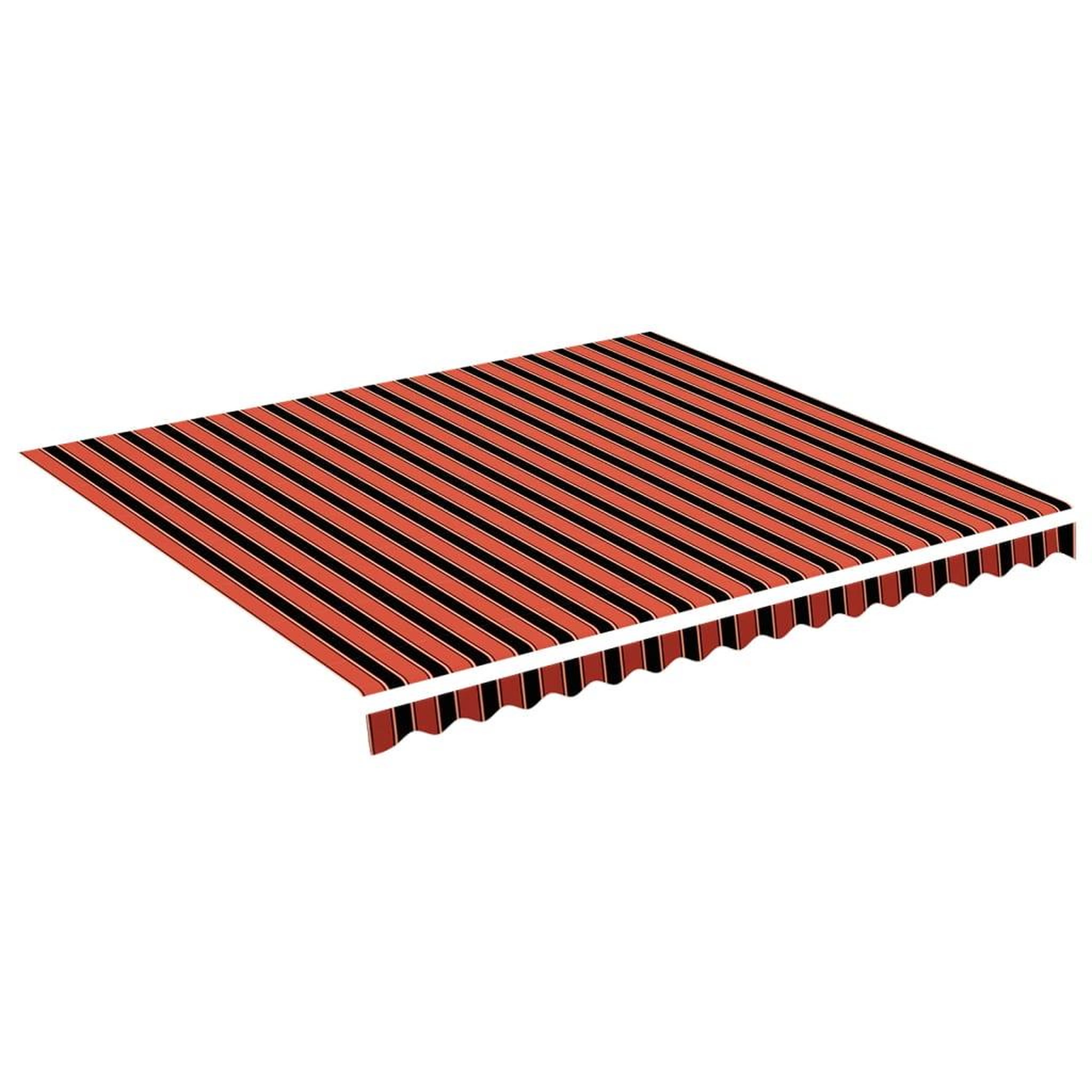 Voir la diapositive 2 : VIDAXL Tissu de remplacement pour auvent Orange et marron 4x3,5 m