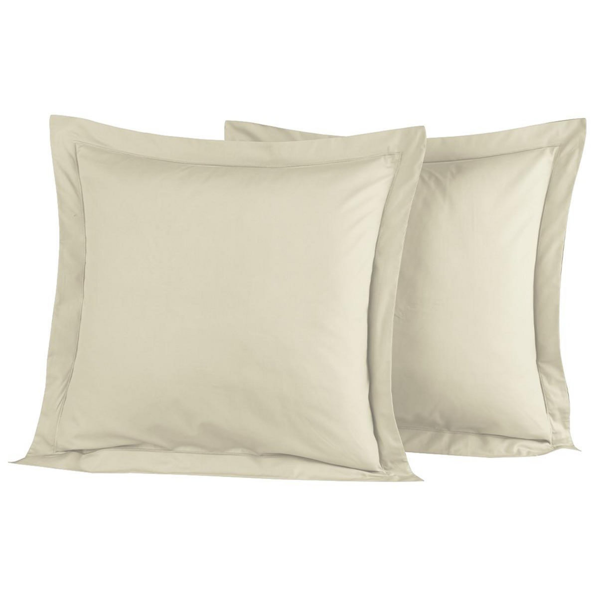 Sensei Maison Lot de 2 taies d'oreiller en percale de coton SOFT PERCALE