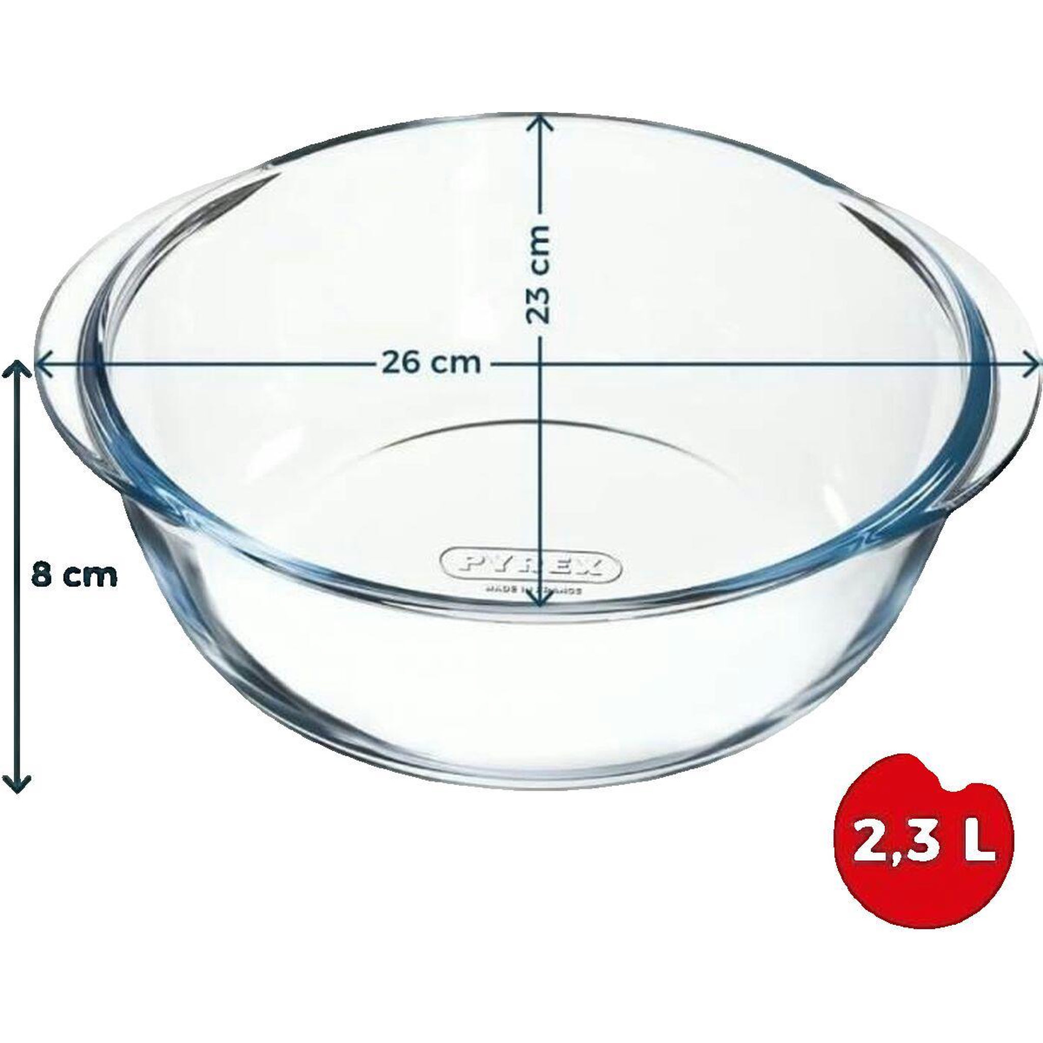 Voir la diapositive 3 : PYREX Plat Pyrex 3426470301305 Verre borosilicate transparent